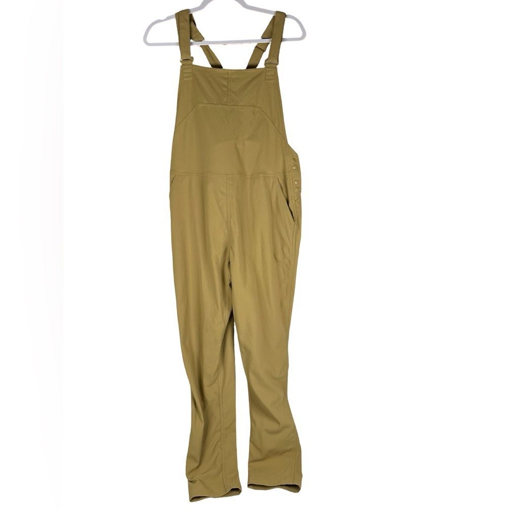 Flylow Women’s Khaki Tan Life Outdoor Work Performance Bib Overalls Size Medium